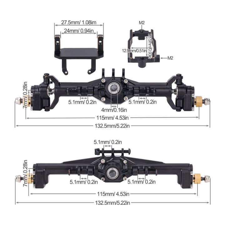 Brass%20CNC%20Widen%20Portal%20Axles%20+10mm%20with%20Lay%20Down%20Servo%20Mount%20&%20Links%20for%201/18%20RC%20Crawler%20Car%20TRX4M%20Axle%20Upgrade%20parts%20-%20Image%205