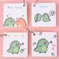 Oho flash card Note Book journal note book key chain rabbit/bear/dinosaur/baby-super cute (word book). 