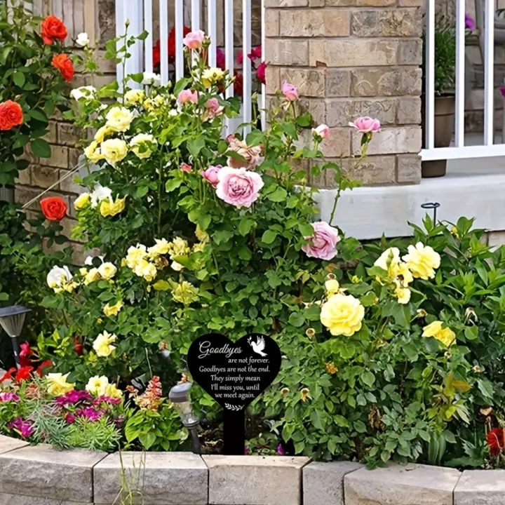 1pc%20Heart-shaped%20Commemorative%20Plaque%20Pile%20Cemetery%20Mark%20Black%20Garden%20Pile%20Sympathy%20Cemetery%20Pile%20Courtyard%20Cemetery%20Decoration%20-%20Image%203