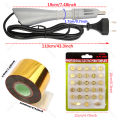 Heated Stamping Foil Pen Electric Hot Applicator Tool Kit Apply Foil to LeatherCraft Handmade Hot Stamping Foil. 
