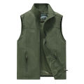 FGKKS Spring New Men Waistcoat Outdoor Leisure Solid Color Vest Young Middle-aged Photography Fishing Casual Vest Jacket Male. 