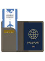 2pcs/Set Adventure Passport Cover Case and Luggage Tag Set, Travel Passport Holder Wallet. 