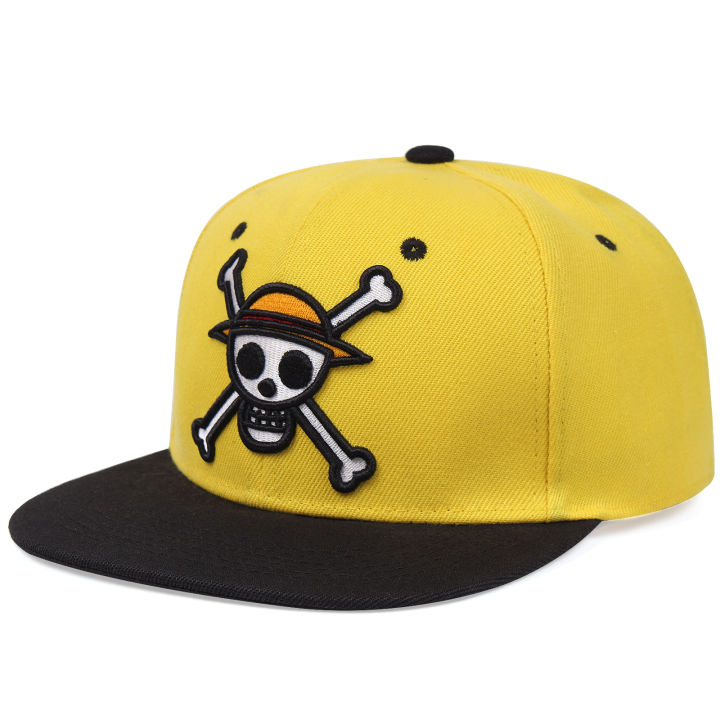 Pirate%20Skull%20Embroidered%20Baseball%20Hat%20Anime%20Cartoon%20Luffy%20Fashion%20Personalized%20Pattern%20Hip%20Hop%20Outdoor%20Sunscreen%20Flat%20Edge%20Hat%20-%20Image%203