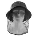 1Pc Ultra Large & Long Extra Fine Holes Mesh Soft Durable Fly Screen Premium Mosquito Insect Head Net Face Protector Camping Cap.