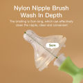 SAIDAH Simple Nylon Sponge Suction Feeding Bottle Nipple Pacifier Brush Set Water Sippy Vacuum Cup Cleaning（2 in 1）. 