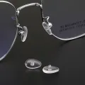 KAMMPT 5/10/20 Pairs Water Drop Shaped Elastic Nose Brackets Oval Transparent Screw-in Glasses Nose Pads for Eyewear Repairing. 
