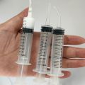 4-piece set of 0.17 oz plastic syringes for dispensing liquid samples, precise dosing, unscented, with cream, hand care and oint. 