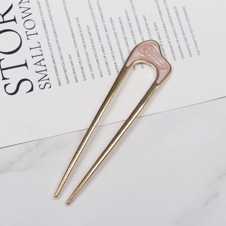 Shell%20Hairpin%20Metal%20U%20Shaped%20Hair%20Pins%20Hair%20Fork%20U%20French%20Hair%20Pin%20Simple%20And%20Fashionable%20Hair%20Accessories%20For%20Women%20-%20Image%205