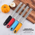 Stainless Steel Cheese Grater Citrus Lemon Zester Peeler Cheese Lemon Fruit Chocolate Grater With Non-Slip Handle Kitchen Gadget. 