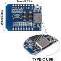 Type-C Micro USB D1 Mini NodeMcu ESP8266 ESP-12F Mini NodeMCU Lua 4M Bytes WiFi Module Wireless WiFi Module for Arduino. 