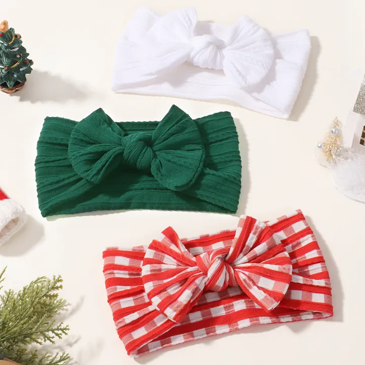 3pcs/set%20Baby%20Girls%20%20Plaid%20Knot%20Bows%20Headband%20Set%20Cute%20Nylon%20Wide%20Turban%20Wraps%20Hair%20Accessories%20for%20Infants%20-%20Image%206
