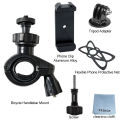 Bicycle Handlebar Mount Bike Holder For  Hero 13 12 11 10 9 Insta360 X5 SJCAM AKASO  Osmo Action 6/5 PRO/4/3 Nano Camera. 