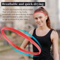 1PCs Simple unisex sports hairband non-slip silicone strip sweat guide elastic headbands yoga running fitness hair accessories. 