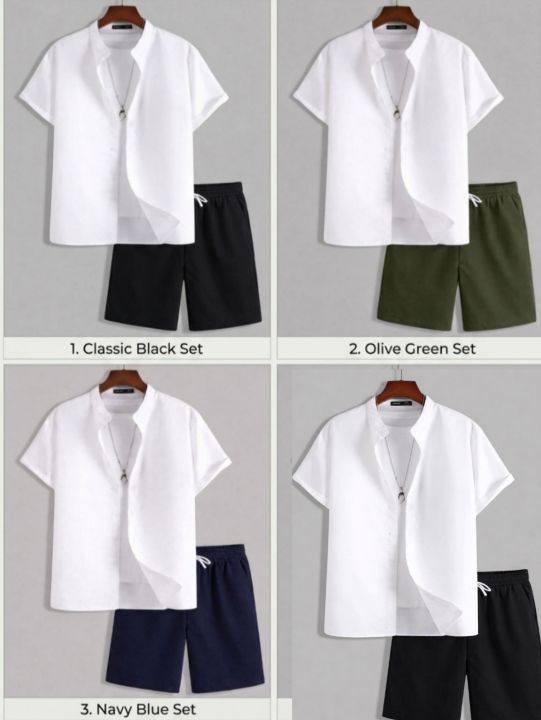 ▶️Perfect Men’s  Set For Daily Wear !!🔥 Men’s Summer Set Of 2Pcs!!