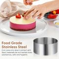 Stainless Steel Circle Cake Ring Mold Round Cheesecake Cookie Cutters Molds,Baking Tools, Kitchen Gadgets,DIY Wedding Cake Tools. 