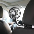 Car Flash F310 Car Double Head Light with Soft Tube Seat Fan Creative Practical Car Interior Multi angle Car Use. 