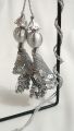 Fancy Tussle Cone shaped - Silver | For women Dupattas, stoles and dresses. 