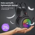 E21 Headphone Full  A RGB gaming headset Noise Cancelling stereo sound for pubg free fire Play Station 4 Game PC laptop tablet smartphone PAK FF. 