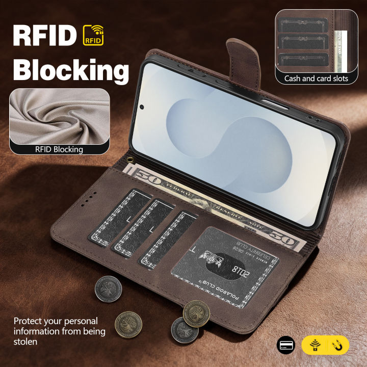 EUCAGR%20PU%20Leather%20Flip%20Wallet%20Phone%20Case%20For%20%20600%20Pro%20%20600%20Lite%20With%20RFID%20Blocking%20Wallet%20Cover%20For%20%20600Pro%20honor%20600pro%20-%20Image%206