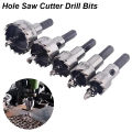 Hole Saw Cutter Drill Bit Set Holesaw Core HSS Wood Soft Metal Sheet Plastic PVC Stainless Steel High Speed for Power Tool. 