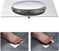 Floor drain push waste stainless steel jaali jali 6x6 push to open kitchen bathroom. 