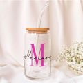 "Personalized/customized 540ml Glass Tumblers: Elevate Your Sipping Experience!". 
