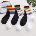 5 Pairs of New Spring and Fall Sports Students MEN'S Soft Anti-odor Sweat Sports Mid-calf Socks. 