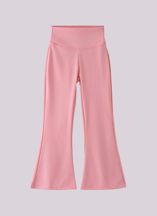 Girls%20Flared%20Pants%20High%20Waist%20Yoga%20Leggings%20Teenagers%20Stretch%20Elastic%20Waistband%20Kids%20Sportswear%20Trousers%20Autumn%20Spring%20-%20Image%207