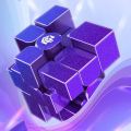 GAN Mirror Cube UV 3x3 Purple – Magnetic Shape Mod Speed Cube UV Coated Puzzle. 