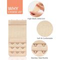3 PCS Women's Bra Extenders 3/2 Hooks Stretchy Bra Extension Strap Elastic Bra Band Hook Bra Strap Extender Bra Extenders.