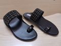Slippers for women Beauty handmade slides black and gold srilanka made comfort for your foot. 