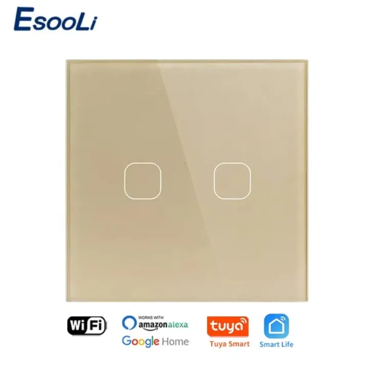 UNKAS%20No%20Neutral%20Wire%20Required%204%20Gang%20Wifi%20Wall%20Light%20Touch%20Switch%20EU%20220V%20Works%20with%20Tuya%20Smart%20Home%20Support%20Alexa%20%20Home%20-%20Image%203