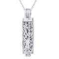 Cylinder Urn Necklace for Ashes for Women Men Cremation Jewelry Keepsake Memorial Human Pet Ashes Pendant. 
