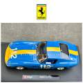 Ferrari 250 GTO 112 (Blue Lady) Racing Car 1/24 Scale Licensed Diecast Model Car - Bburago. 