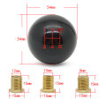 Sturdy High-quality Acrylic Ball Gear Shift Knob Easy Installation Fine Workmanship Head Replacement for Vehicles.