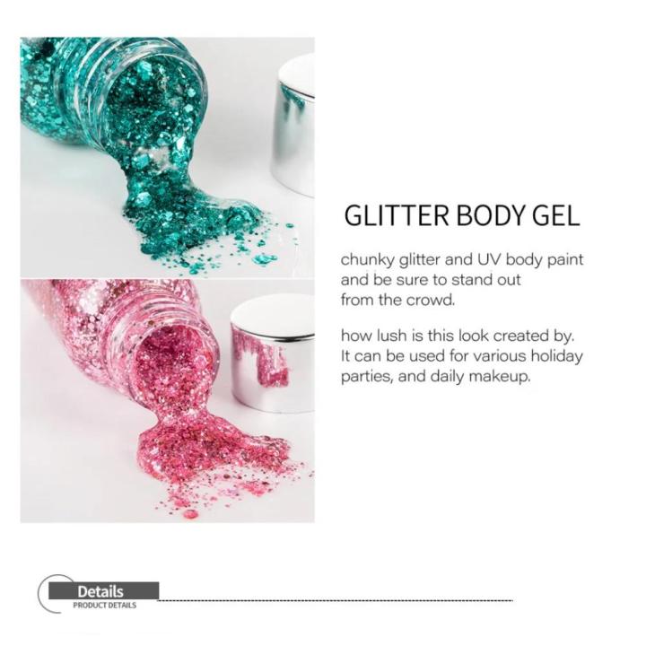 Multifunctional%20High%20Shine%20Body%20Face%20Glitter%20Gel%20Waterproof%20For%20Party%20Nail%20Hair%20Art%20Sparkling%20Sequins%20Festival%20Makeup%20-%20Image%203