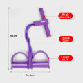 Fitness Gum 4/6 Tube Latex Pedal Exerciser with Sit-Up Pull Rope Elastic Bands Yoga Equipment Pilates Workout Fitness Gear.