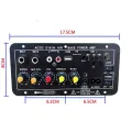 Audio Amplifier Board 30-120W Support Dual Microphone Bluetooth Amplificatore Subwoof for 4Ohm Speaker 12V 24V 110V 220V. 