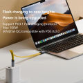 NNBILI PD 100W Short USB C to USB C Cable Fast Charging 5A USB C Cord USB3.2 20Gbps Data Transfer 8K@60Hz Flat Data Charge Cable. 