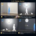 Radar Motion Sensor Light E27 LED Smart Bulb 12W Working in Night Darkness. 