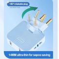 3 in 1 Mutli Plug Travel Adapter Socket (3 Power Socket) High Power EU Bangladesh Standard 180° Rotating Coverter Socket AC Adapter. 