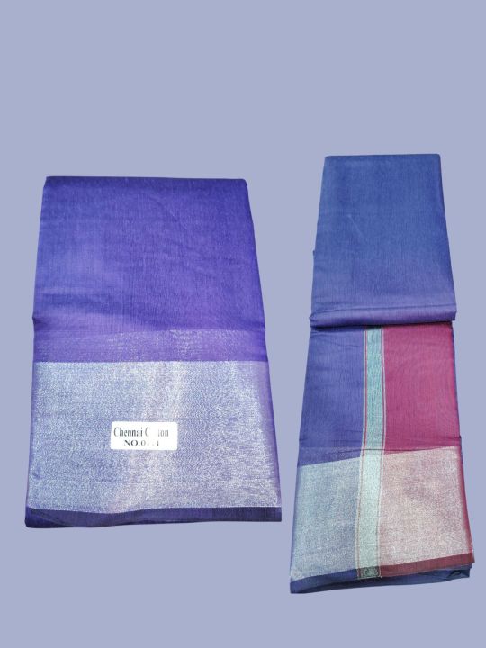 Indian%20cotton%20Saree%20#%20Silver%20border%20#Different%20color%20Headpeace%20#%20-%20Image%206