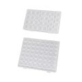 Portable transparent jewelry box earring necklace earring tray storage box small earrings anti-oxidation box.