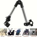 1Pc Adjustable stainless steel umbrella frame for wheelchairs and bicycles - Foldable design. 