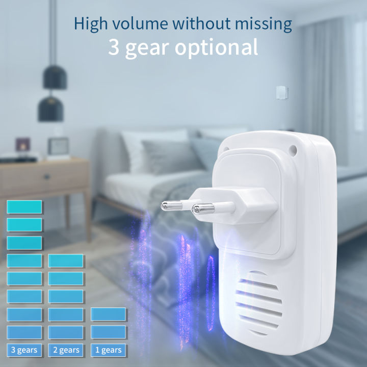 Outdoor%20Wireless%20Doorbell%20Waterproof%20House%20Chime%20Kit%20300M%20Remote%20EU%20US%20Intelligent%20Smart%20Door%20Bell%20Home%20Garden%20Remote%20DoorBell%20-%20Image%205