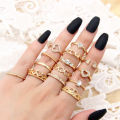 14-Piece Love Shape Ring Set for Girls – Cute Fashion Jewelry, Birthday Gift Idea.