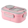 Portable Lunch Box With Spork And Dipping Bowl Perfect For Office Workers Kitchen Gadget For Easy Meal Prep And Storage Stylish And Durable Home Kitchen Accessory Temu. 