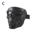 Creative Skull Motorcycle Riding Mask Retro Harley Mask Windproof Dustproof Face Mask Outdoor Goggles Adjustable Elastic Band.