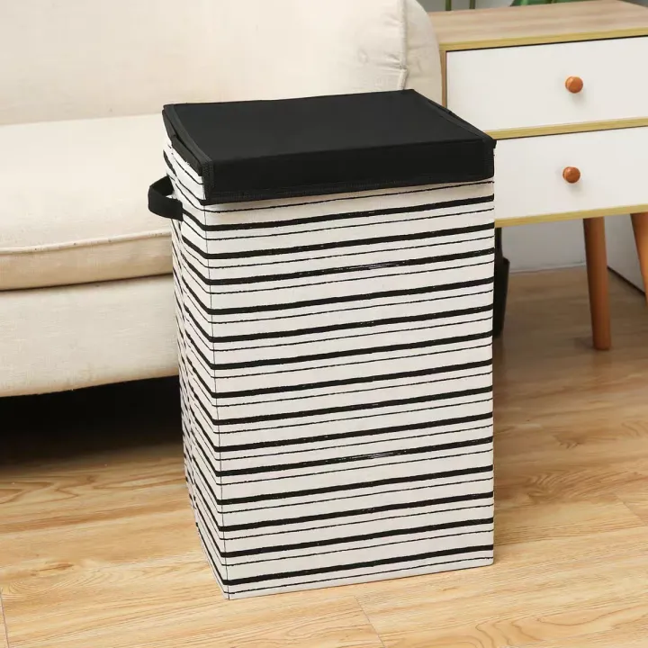Foldable%20Laundry%20Hampers%20with%20Lids%20-%20Black%20&%20White%20Stylish%20Storage%20Baskets%20for%20Clothes,%20Toys,%20Home%20Organization,%20collapsible%20fabric%20basket,%20bucket%20-%20Image%204