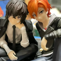 FuRyu Bungo Stray Dogs 12cm Dazai Osamu Noodles Press Figure Japanese Cartoon Figurines Collection Cute Toys.